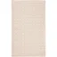 Ivory Handwoven Wool and Cotton Rectangular Area Rug, 3' x 5'