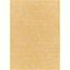 Bright Yellow Hand-Knotted Synthetic Fur Rectangular Rug 5'1" x 7'