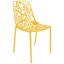 Devon Modern Yellow Aluminum Outdoor Stackable Dining Chair