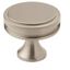 Modern Brushed Nickel Round Cabinet Knob with Mounting Hardware