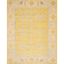 Yellow and Gray Hand-Knotted Wool Area Rug 8' x 10'