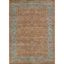 Orange and Blue Rectangular Synthetic Rug 9'3" x 11'10"