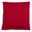 Red Faux Mohair 18" x 18" Square Throw Pillow