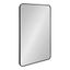 Zayda Black Aluminum Rectangular Wall Mirror 24x36