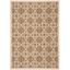 Taupe Greige Geometric Low Pile Outdoor Area Rug