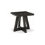 Black Square Contemporary Wood End Table