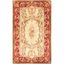 Elegant Empire Hand-Tufted Wool Rug in Light Gold and Red, 3' x 5'