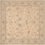 Handmade Wyndham Wool Square Tufted Rug in Light Gold - 7'x7'