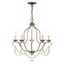 Venetian Golden Bronze Mini Crystal 5-Light Chandelier