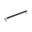 Polished Nickel and Black 19" Appliance Pull with Mounting Hardware