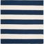 Handmade Ivory Stripe Wool Kids' Playroom Rug - 59" Square