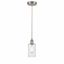 Brushed Satin Nickel Mini Pendant with Glass Shade