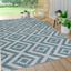 Sintra Diamond Blue/Gray Reversible Indoor/Outdoor Rug