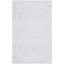 Grey and Ivory Hand Tufted Wool Area Rug 4' x 6'