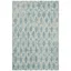 Ivory Abstract Handmade Wool 4' x 6' Reversible Rug