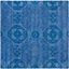 Wyndham Blue Hand-Tufted Wool Square Area Rug 5' x 5'