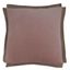 Blush Velvet Flange Throw Pillow with Down Filling