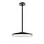 Edge 16'' Black Aluminum LED Round Pendant Light