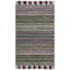 Coastal Charm Black Stripe Hand-Woven Cotton Area Rug - 2'6" x 4'