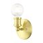 Lansdale Satin Brass 5'' Contemporary Single-Light Vanity Sconce