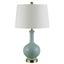 Bowie 26" Blue Ceramic Table Lamp with White Shade