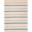 Ivory and Multi Striped Hand-Tufted Wool Kids Rug