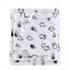 Gray Penguin Print Cotton Flannel Queen Sheet Set