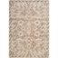 Elysian Ivory Wool and Viscose 4' x 6' Hand-Knotted Rug