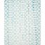 Ivory & Turquoise Hand-Tufted Wool 8' x 10' Area Rug