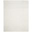 Ivory Hand Tufted Reversible Shag Area Rug 5' x 8'