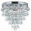 Calypso 3-Light Polished Chrome Crystal Flush Mount