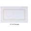 Plush Reversible Cotton Bath Rug in White/Ivory, 24" x 40"