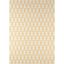 Yellow Trellis Rectangular Synthetic Easy Care Rug