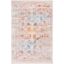 Multicolor Synthetic Easy-Care Hand-Knotted 4' x 6' Area Rug