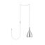 Burnished Nickel Teardrop Plug-In Pendant Light