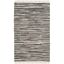 Hand-Woven Black Stripe Cotton Area Rug 4' x 6'