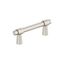 Brushed Nickel Modern Cabinet Drawer Pull with Mounting Hardware