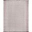 Wine and Grey Handwoven Cotton 8' x 10' Flatweave Area Rug