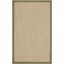 Natural Green Sisal Border 2'6" x 4' Area Rug