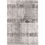 Gray and Dark Gray Abstract Synthetic Area Rug