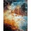 Celestial Charm Orange/Multi Synthetic 8' x 10' Area Rug