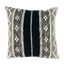 18" Black and White Cotton Multi-Pattern Throw Pillow