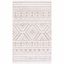 Beige and Ivory Flat Woven Geometric Area Rug