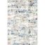 Aaliyah Blue Multicolor Abstract Washable Synthetic Area Rug 3' x 5'