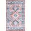 Arizona Blue Rust Washable Synthetic Area Rug 3' x 5'