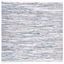 Ivory Stripe Hand-Woven Cotton Square Flatweave Area Rug