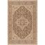 Beige Cream Synthetic Rectangular Stain-Resistant Area Rug