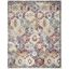 Grafix Blue Multicolor Synthetic 8' x 10' Rectangular Area Rug