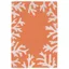 Coral Border Aqua Blue Polyester Acrylic Indoor/Outdoor Rug