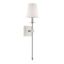 Elegant Transitional Satin Nickel Dimmable Wall Sconce